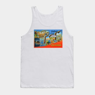 Greetings from Long Beach, California - Vintage Large Letter Postcard Tank Top